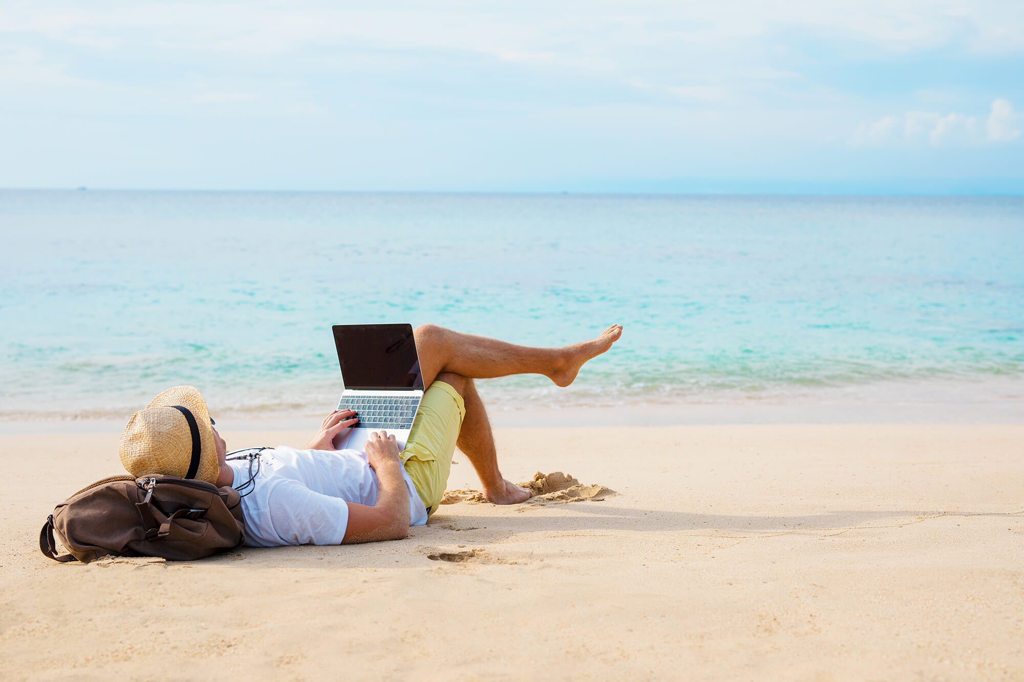 Woman on the beach